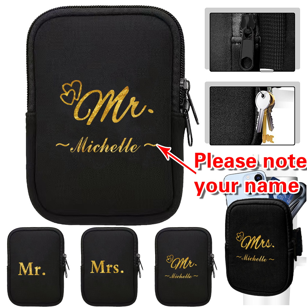 Phone Accessories And Names - 맞춤형 이름 휴대용 물병 가방 야외