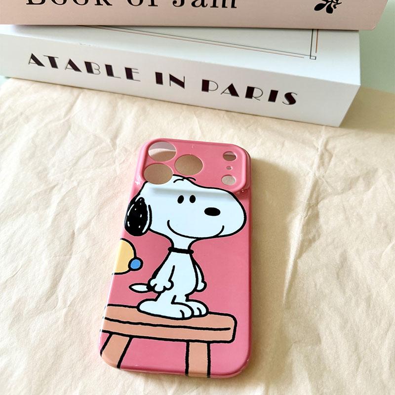Phone Accessories From China - 스누피 전화 케이스 카와이 핑크 테마