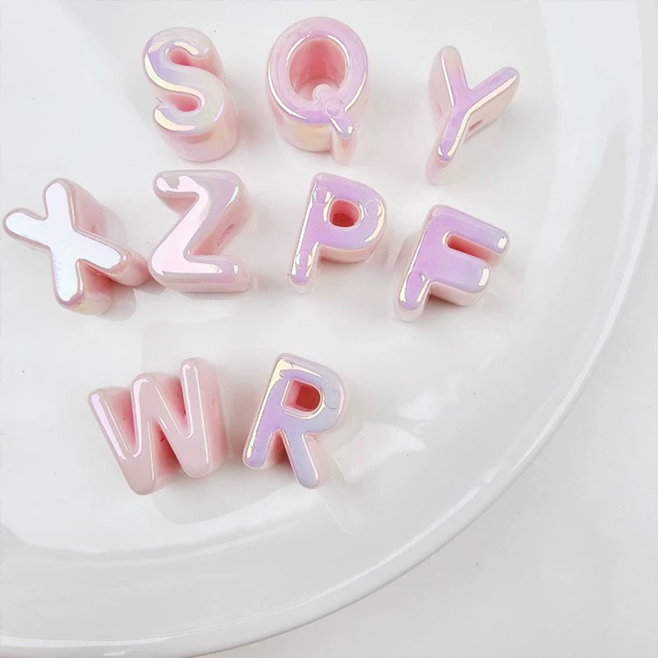 주얼리 제작용 다채로운 문자 구슬, DIY 장식, 영어 - Phone Accessories And Names 리뷰 및 가격