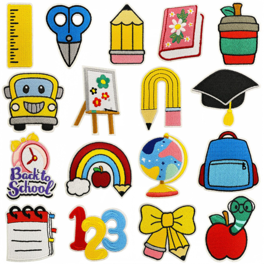 10개입 백투스쿨 크레용 자수 패치 다림질 의류 모자  - Phone Accessories Pictures 리뷰 및 가격