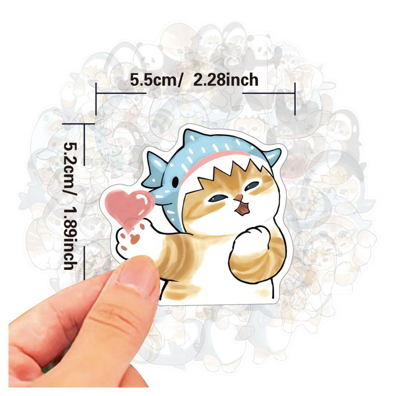 모후산드 귀여운 스티커, 재미있는 방수 비닐 데칼, 휴 - Phone Accessories For Your Car 리뷰 및 가격