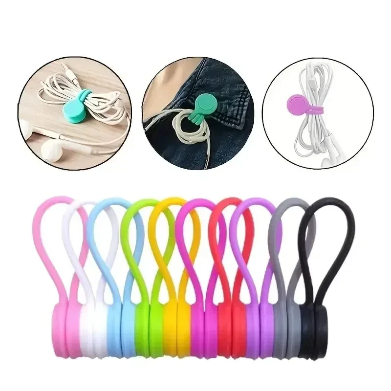 5/3/1PCS 실리콘 마그네틱 케이블 타이 재사용 가 - Cable Organizer Magnetic 리뷰 및 가격