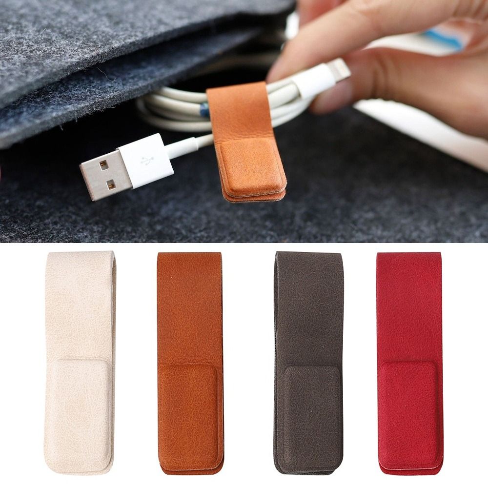 새로운 가죽 이어폰 케이블 클립, 유연하고 휴대하기 편 - Cable Organizer Magnetic 리뷰 및 가격