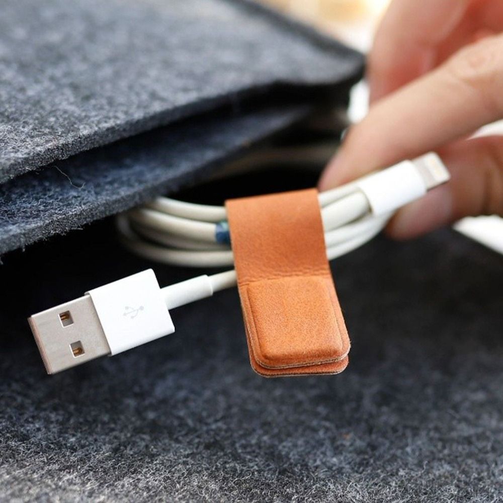 새로운 가죽 이어폰 케이블 클립, 유연하고 휴대하기 편 - Cable Organizer Magnetic 리뷰 및 가격