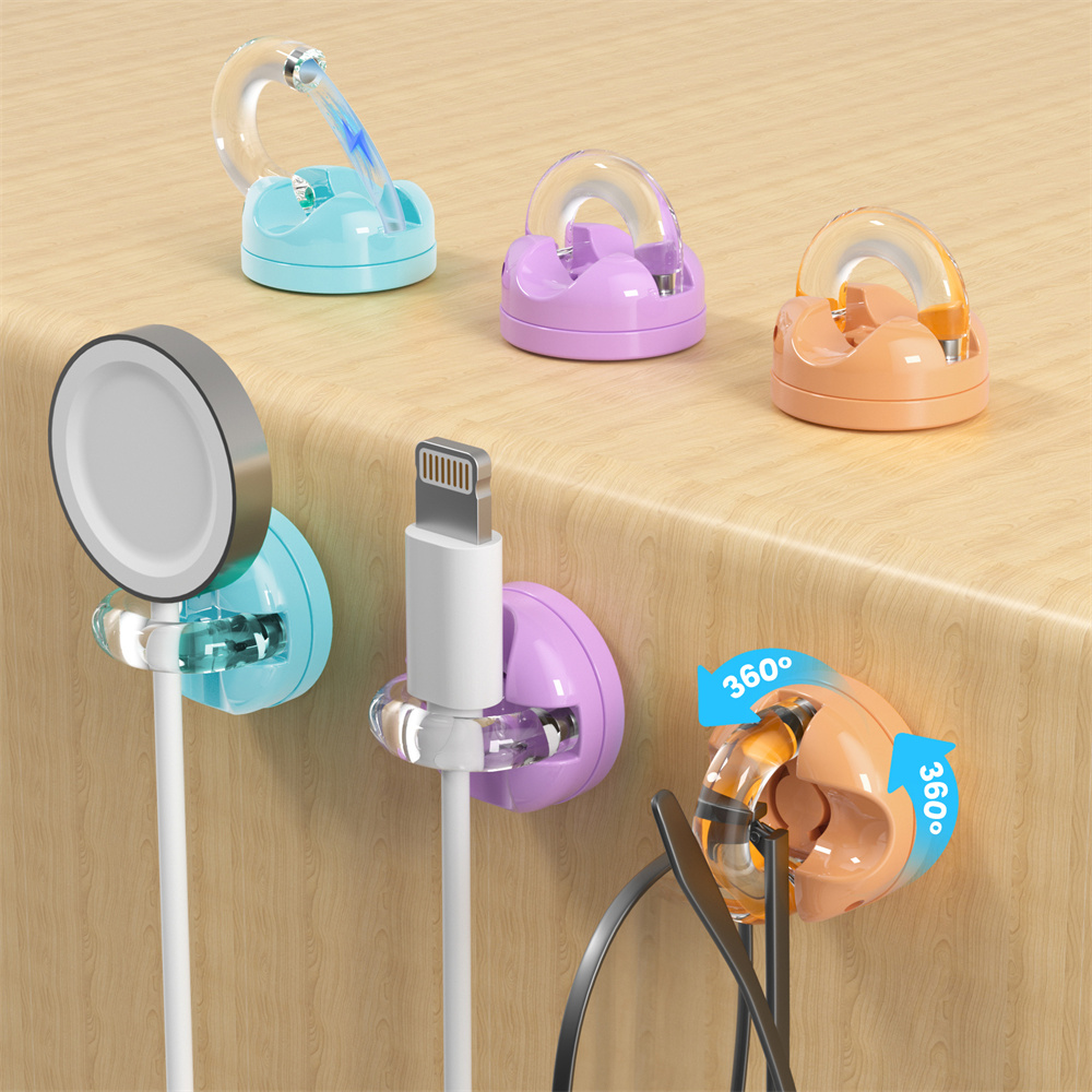 6팩 자석식 데이터 케이블 정리대 데스크탑 회전식 휴대 - Cable Organizer Magnetic 리뷰 및 가격