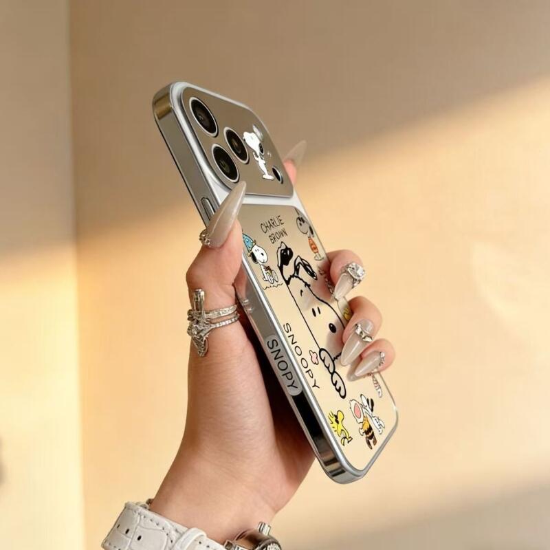 스누피 폰 케이스 카와이 미러 시리즈 자기 흡착식 휴대 - Phone Accessories From China 리뷰 및 가격