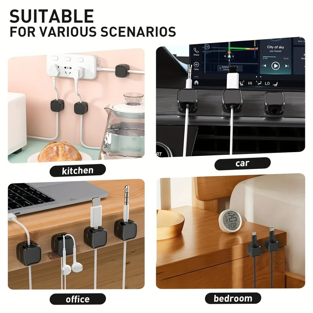 자석 케이블 클립 정리기 조절 가능한 접착식 케이블 정 - Cable Organizer Magnetic 리뷰 및 가격