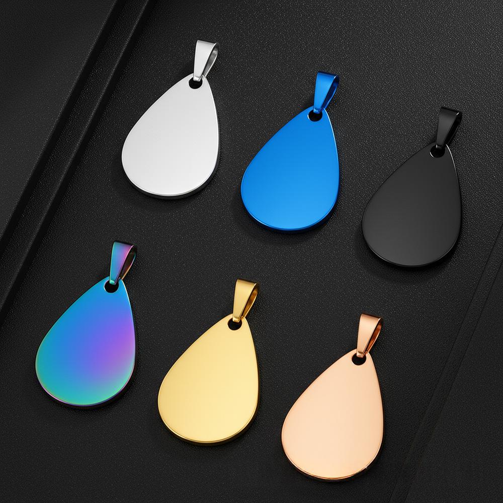 10개입, 스테인리스 스틸 소재의 빈 펜던트, 물방울  - Phone Accessories And Names 리뷰 및 가격