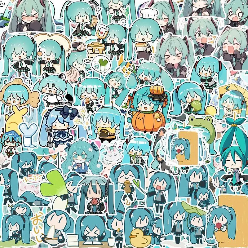 10개, 50개, 100개 세트의 귀여운 하츠네 미쿠  - Phone Accessories Under 50 리뷰 및 가격